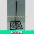 Simple Design Black Wrought Iron Paper Holder Stand